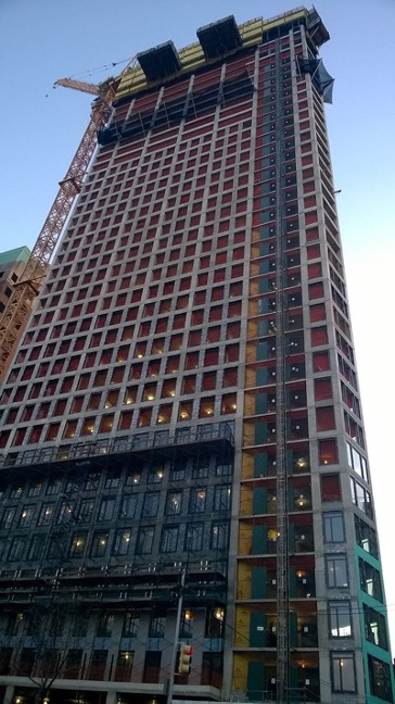 One Clinton Building in Brooklyn with Exterior Panelizing by Sawtooth